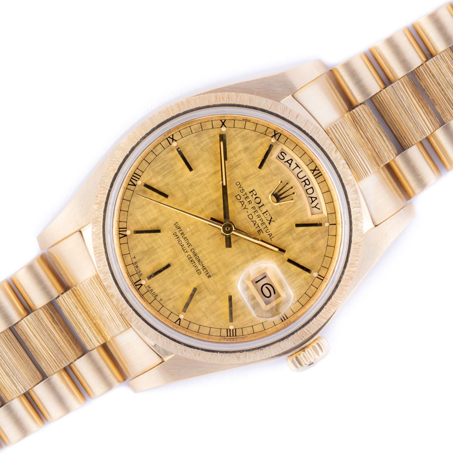 Rolex Day-Date 36 18078 (1981) - Champagne dial 36 mm Yellow Gold case (1/7)