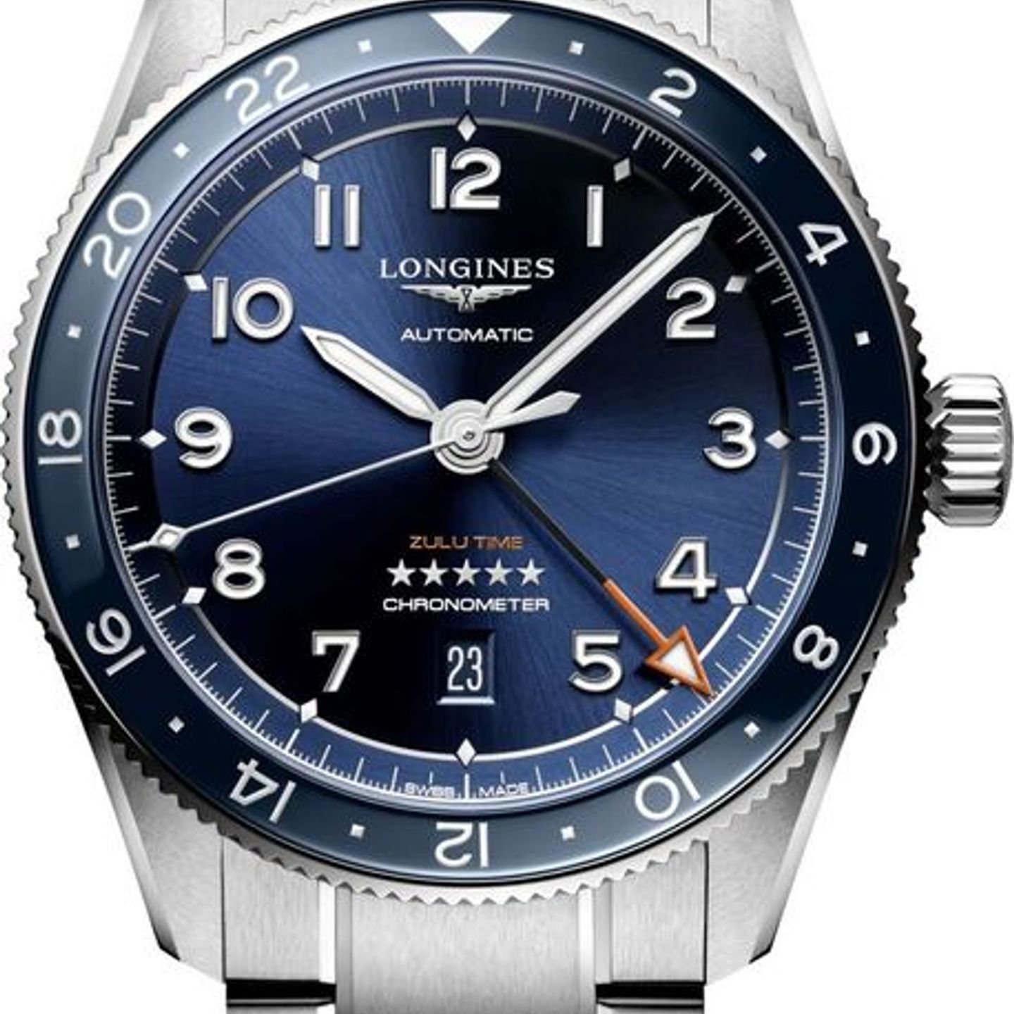 Longines Spirit L3.812.4.93.6 (2026) - Blauw wijzerplaat 42mm Staal (1/1)