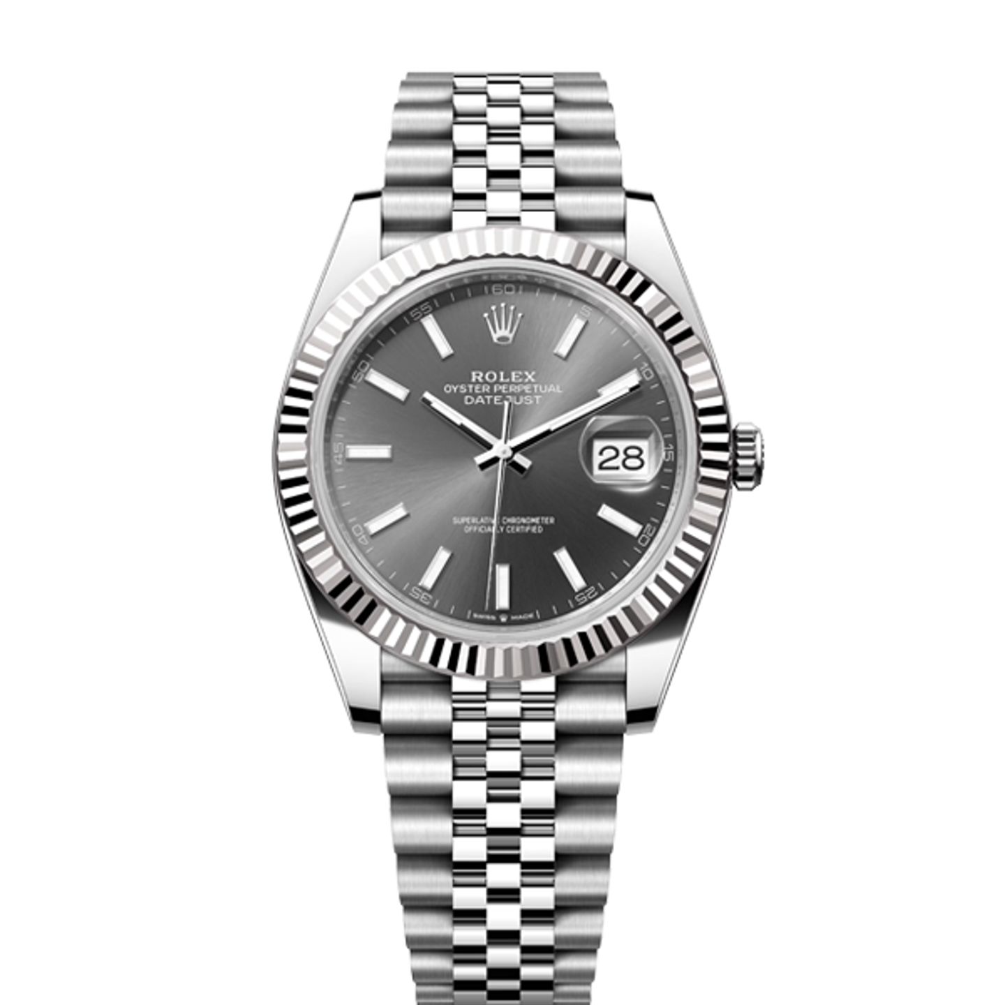Rolex Datejust 41 126334 (2025) - Grey dial 41 mm Steel case (1/8)