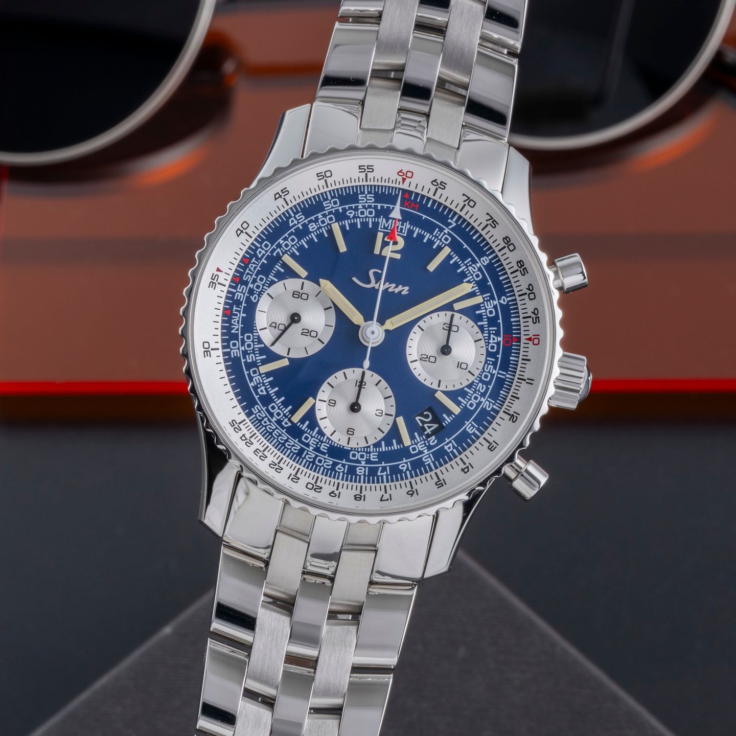 Sinn 903 903.091 (Unknown (random serial)) - Blue dial 41 mm Steel case (3/8)