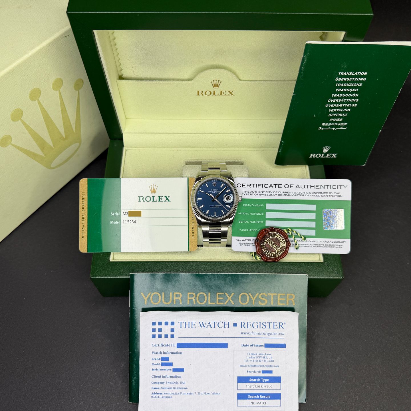 Rolex Oyster Perpetual Date 115234 - (2/7)