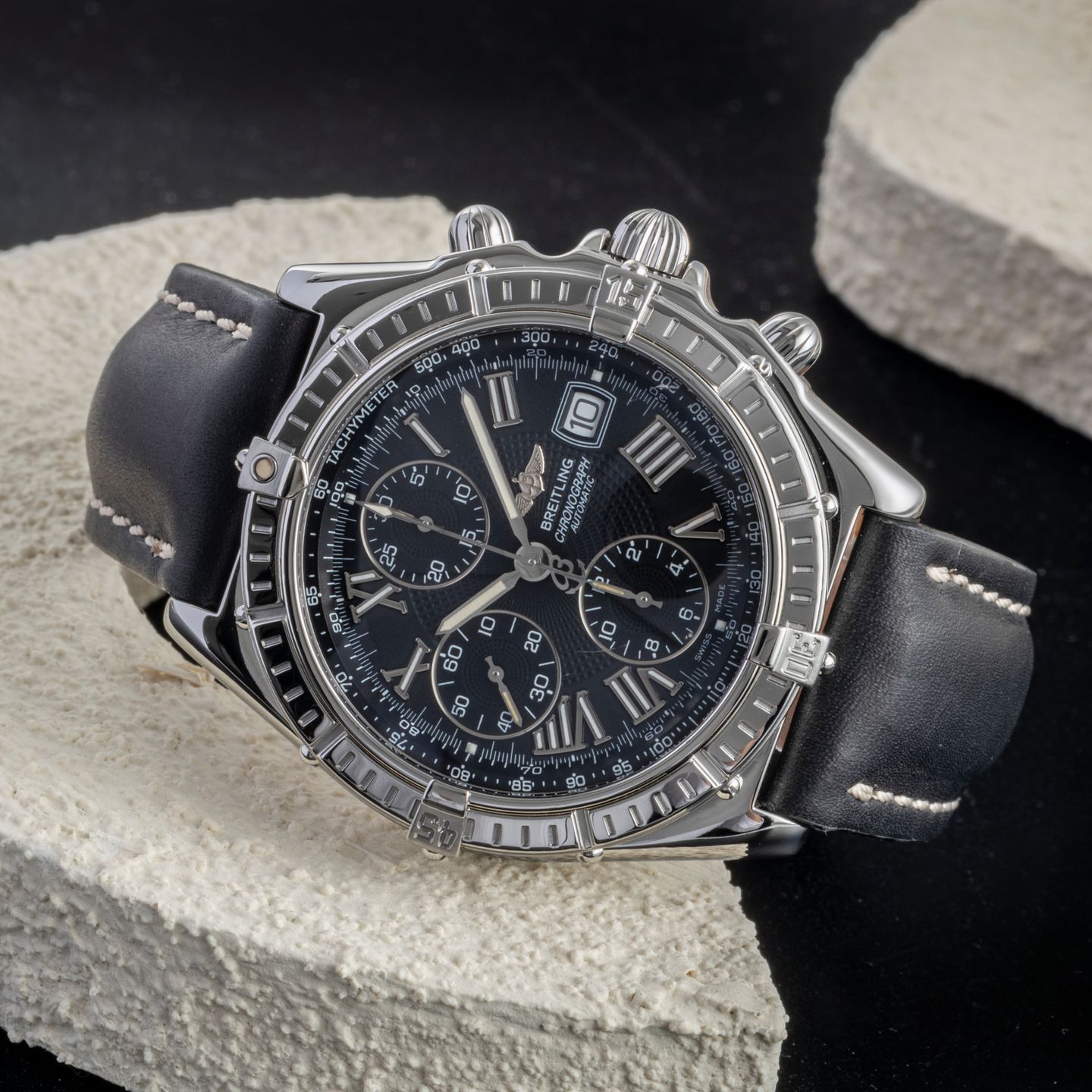 Breitling Crosswind Chronograph A13055 (1998) - 43mm Staal (2/8)