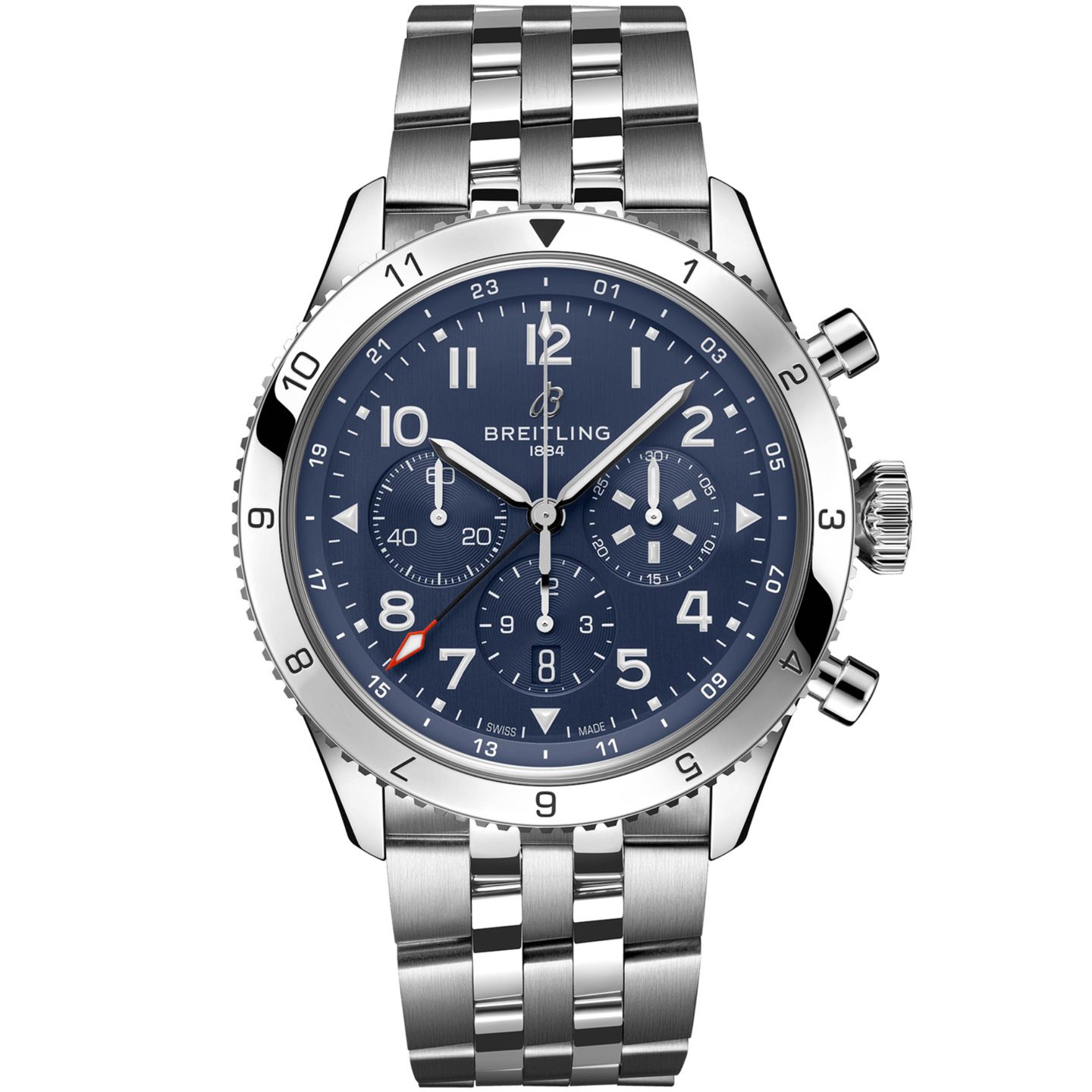 Breitling Aviator 8 AB04451A1C1A1 (2024) - Blauw wijzerplaat 46mm Staal (1/1)