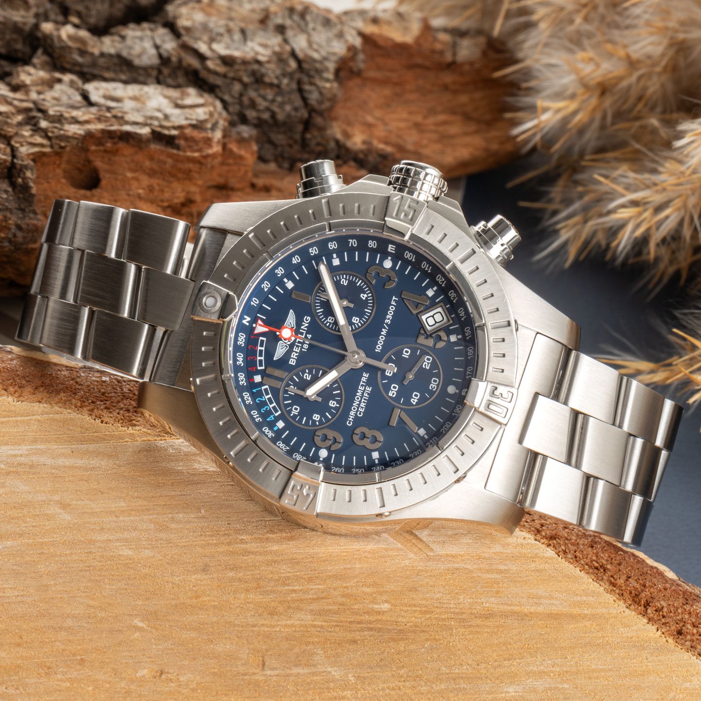 Breitling Avenger Seawolf A73390 (Onbekend (willekeurig serienummer)) - Grijs wijzerplaat 45mm Staal (2/8)