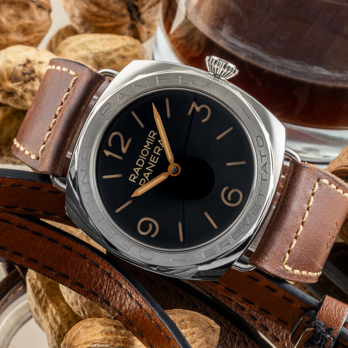 Panerai Special Editions PAM00685 (Onbekend (willekeurig serienummer)) - Zwart wijzerplaat 47mm Staal (2/8)