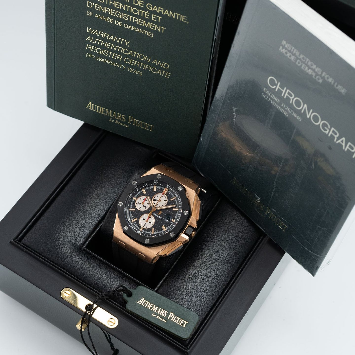 Audemars Piguet Royal Oak Offshore Chronograph 26400RO.OO.A002CA.01 (2015) - Zwart wijzerplaat 44mm Roségoud (6/6)