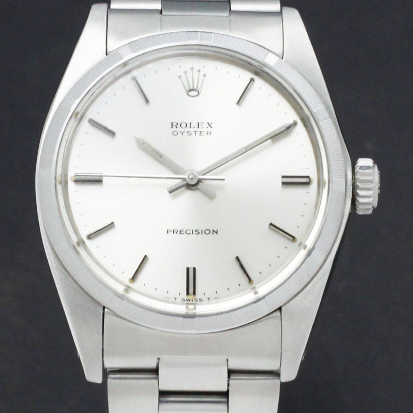 Rolex Oyster 6427 (1972) - Zilver wijzerplaat 34mm Staal (1/7)