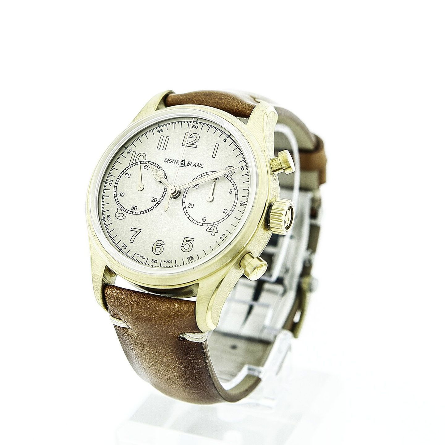 Montblanc 1858 118223 (2023) - White dial 42 mm Bronze case (3/4)