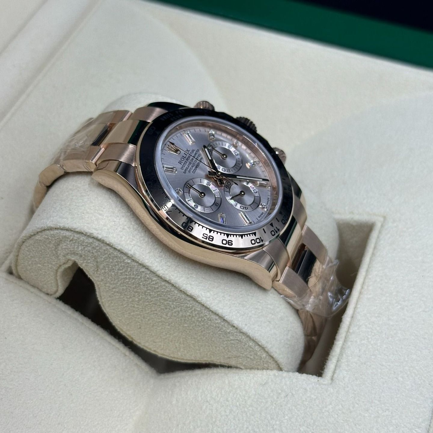 Rolex Daytona 116505 (Unknown (random serial)) - Pink dial 40 mm Rose Gold case (6/8)