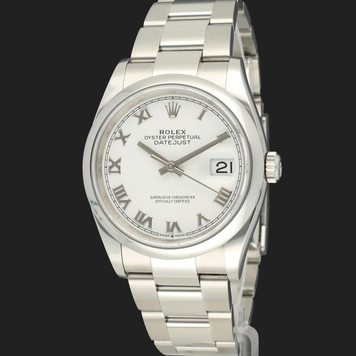 Rolex Datejust 36 126200 (2021) - 36mm Staal (1/8)