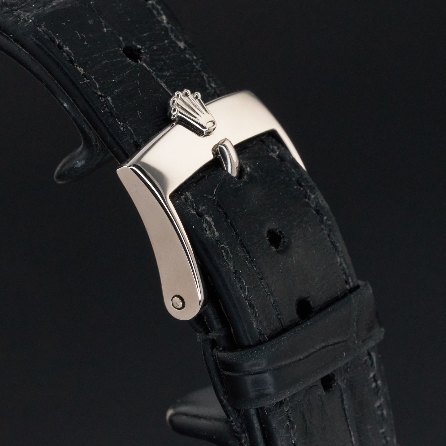 Rolex Cellini Time 5115 (Onbekend (willekeurig serienummer)) - Zilver wijzerplaat 32mm Witgoud (8/8)