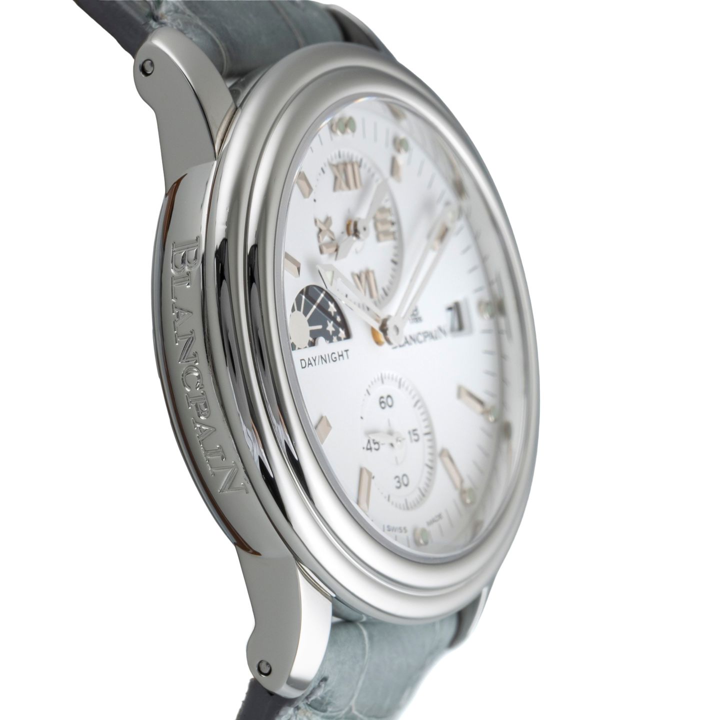 Blancpain Léman 2160-1127-53 (2005) - White dial 39 mm Steel case (7/8)
