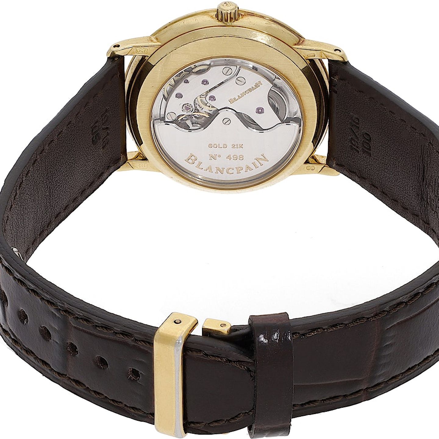 Blancpain Villeret Ultra-Slim 0071-1418-55 (1993) - White dial 35 mm Yellow Gold case (5/5)