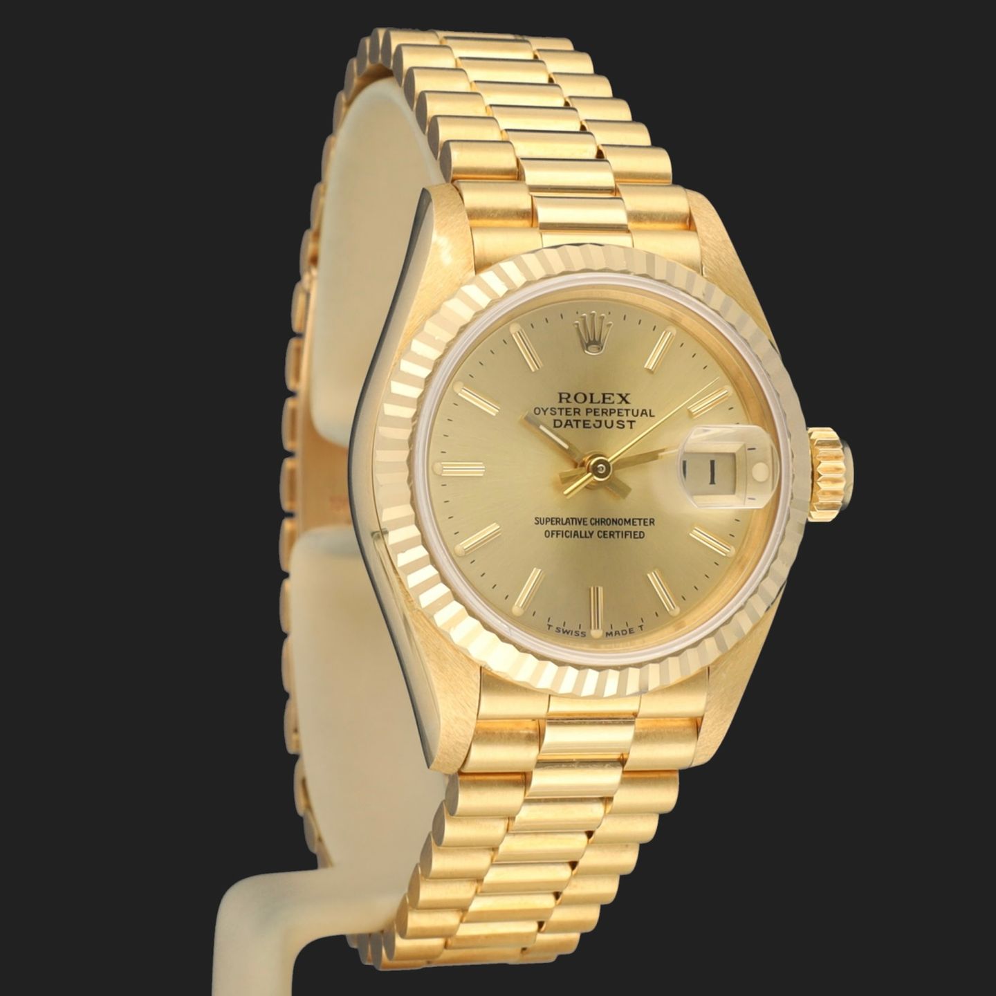 Rolex Lady-Datejust 69178 (1988) - 26 mm Yellow Gold case (4/8)