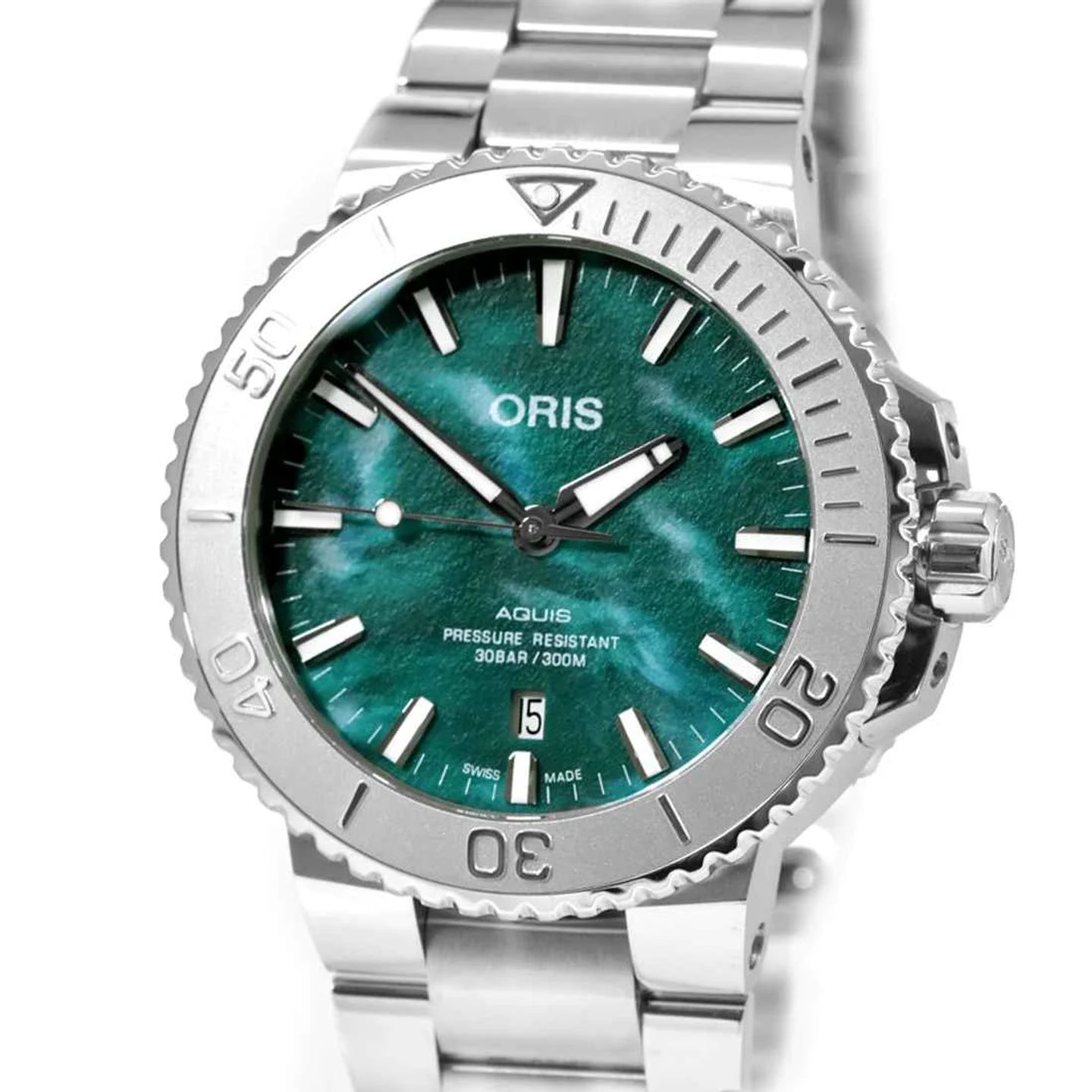 Oris Aquis 01 733 7730 4137-07 8 24 05PEB (2023) - Green dial 44 mm Steel case (2/2)