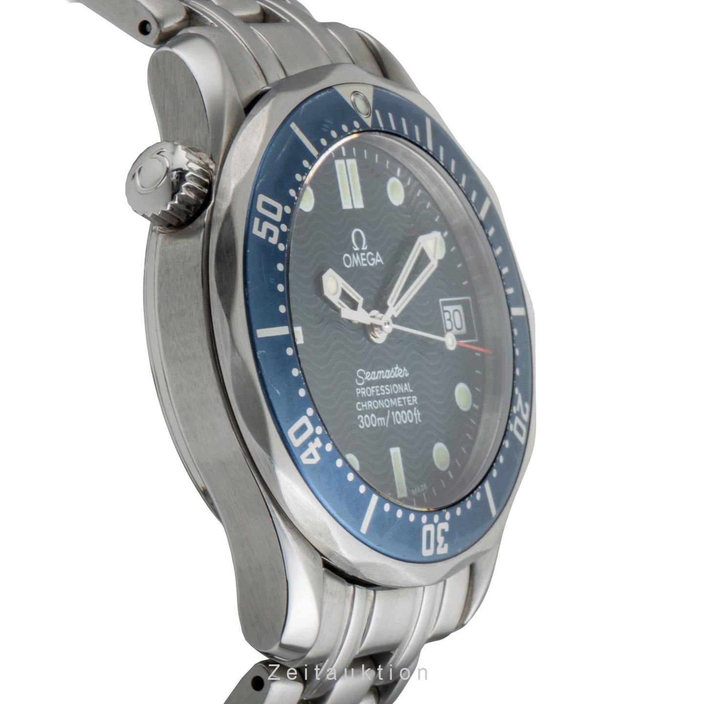 Omega Seamaster Diver 300 M 2551.80.00 (2006) - Blue dial 36 mm Steel case (6/8)