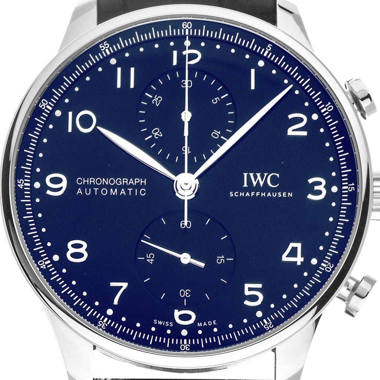 IWC Portuguese Chronograph IW371606 (2026) - Blue dial 41 mm Steel case (1/8)