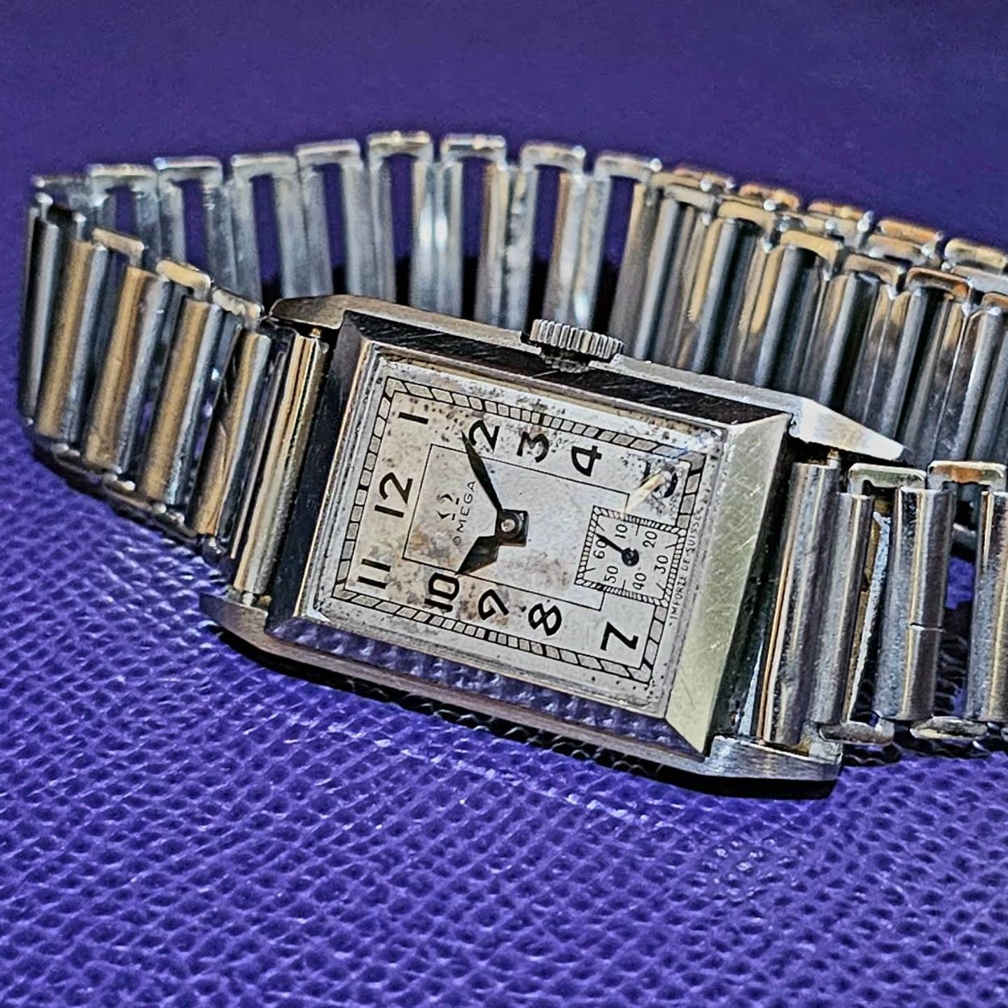 Omega Vintage Unknown (1920) - Silver dial 22 mm Steel case (1/4)
