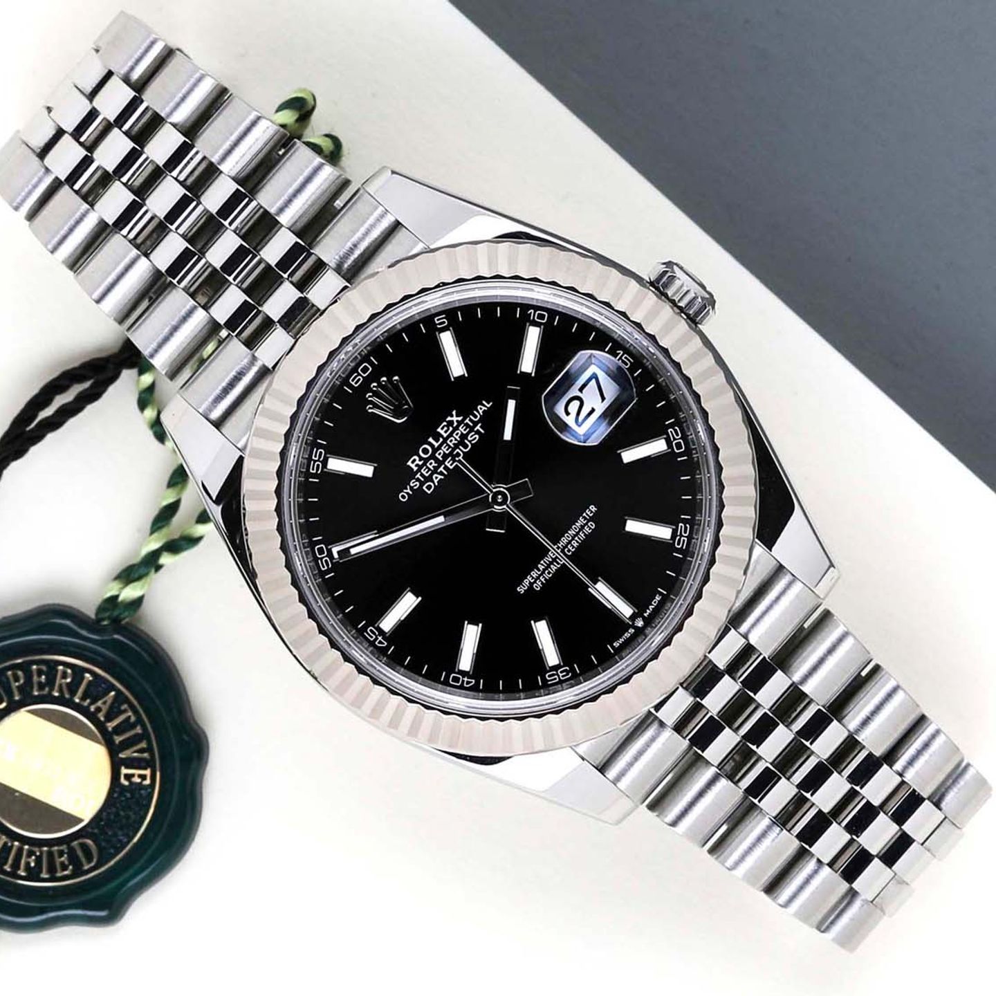 Rolex Datejust 41 126334 (2024) - Zwart wijzerplaat 41mm Staal (1/8)