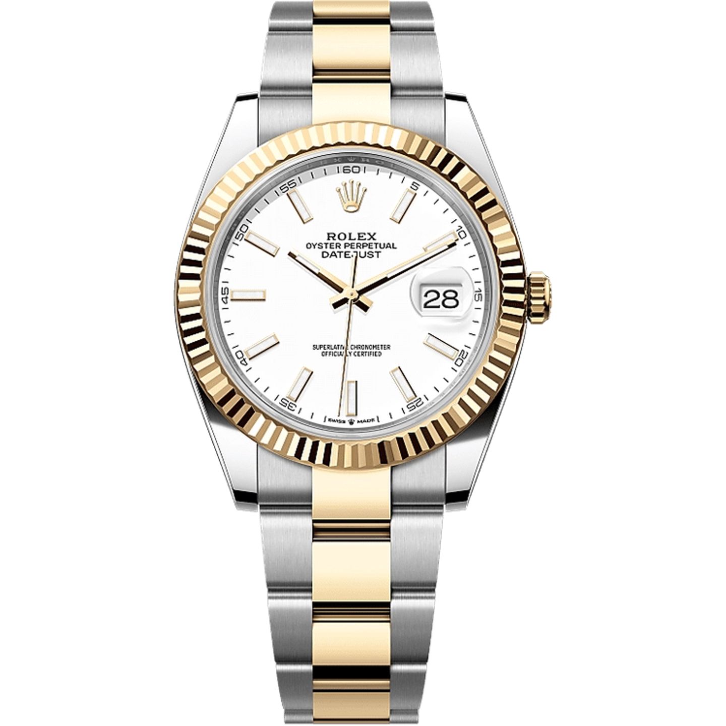 Rolex Datejust 41 126333 (2025) - Wit wijzerplaat 41mm Goud/Staal (1/1)