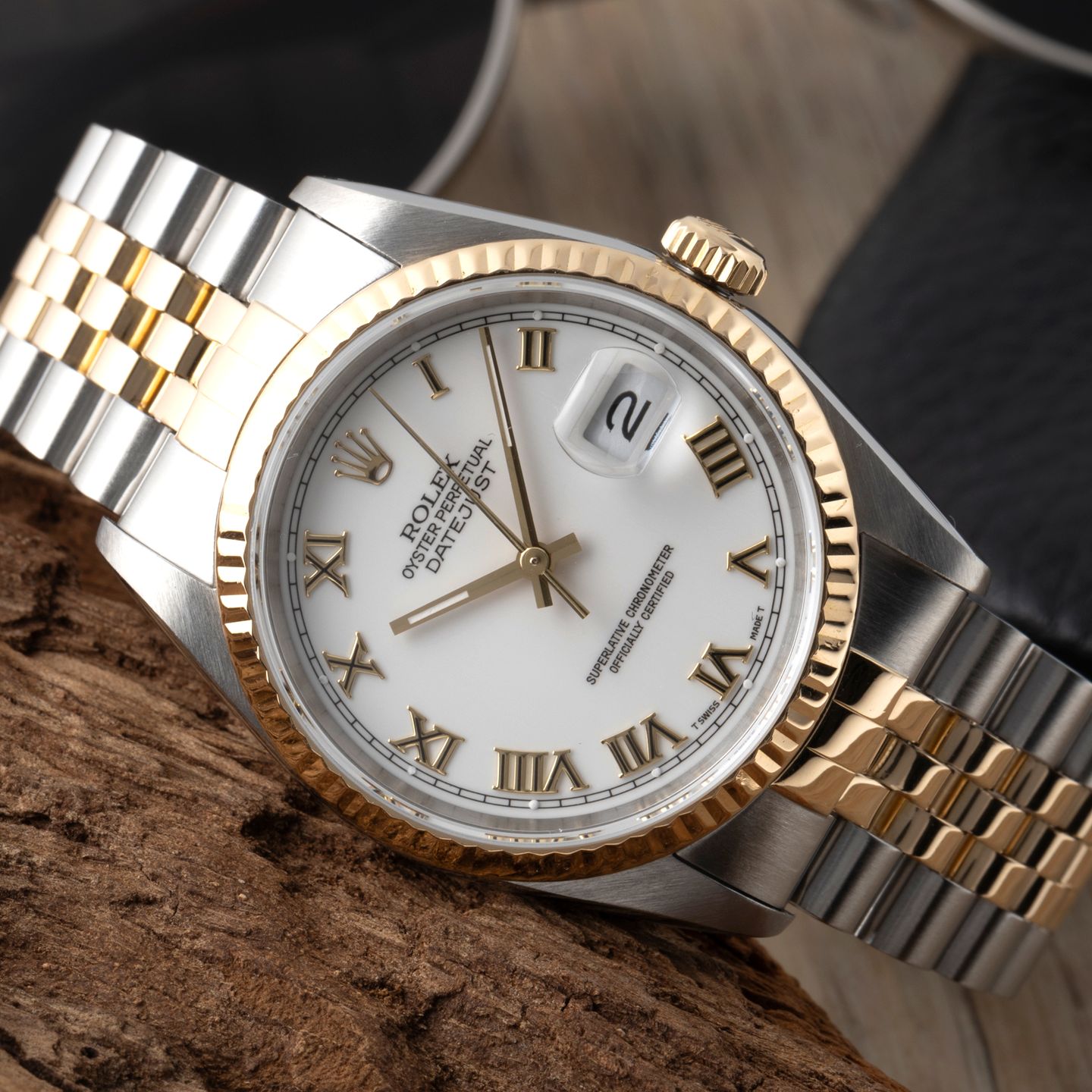 Rolex Datejust 36 16233 (1992) - 36mm Goud/Staal (2/8)