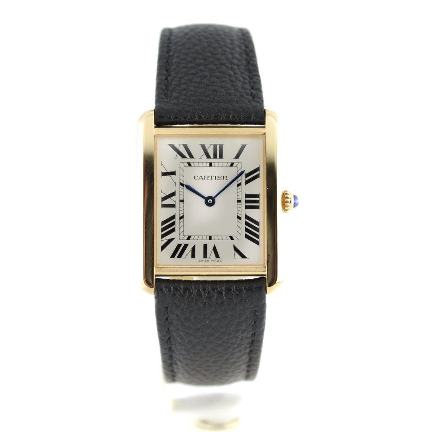 Cartier Tank Solo W5200004 (2018) - Silver dial 35 mm Yellow Gold case (1/7)