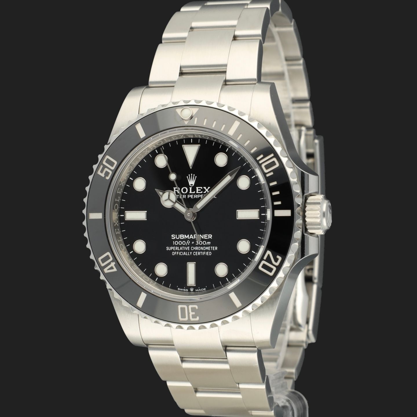 Rolex Submariner No Date 124060 (2021) - Zwart wijzerplaat 41mm Staal (1/8)