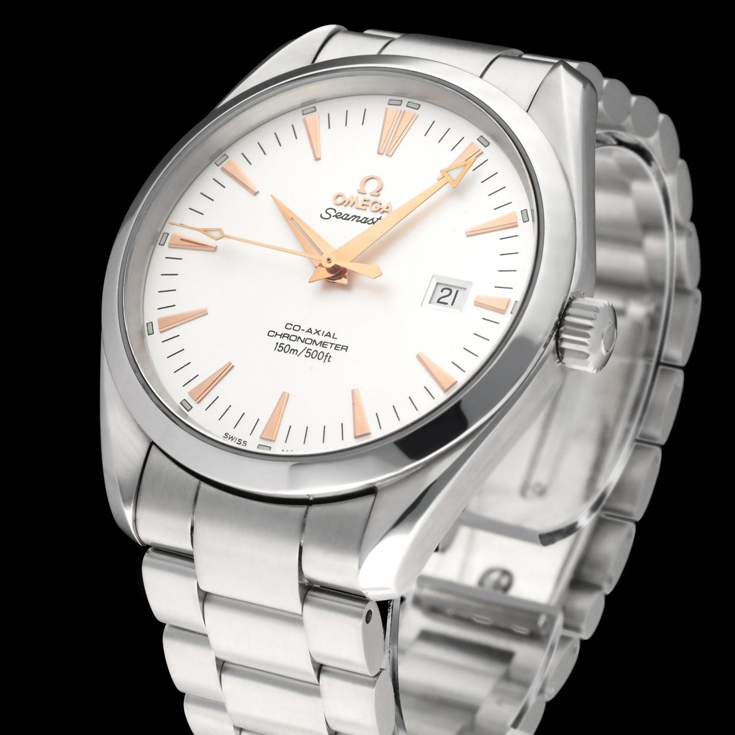 Omega Seamaster Aqua Terra 2502.34.00 (2019) - White dial 42 mm Steel case (7/8)