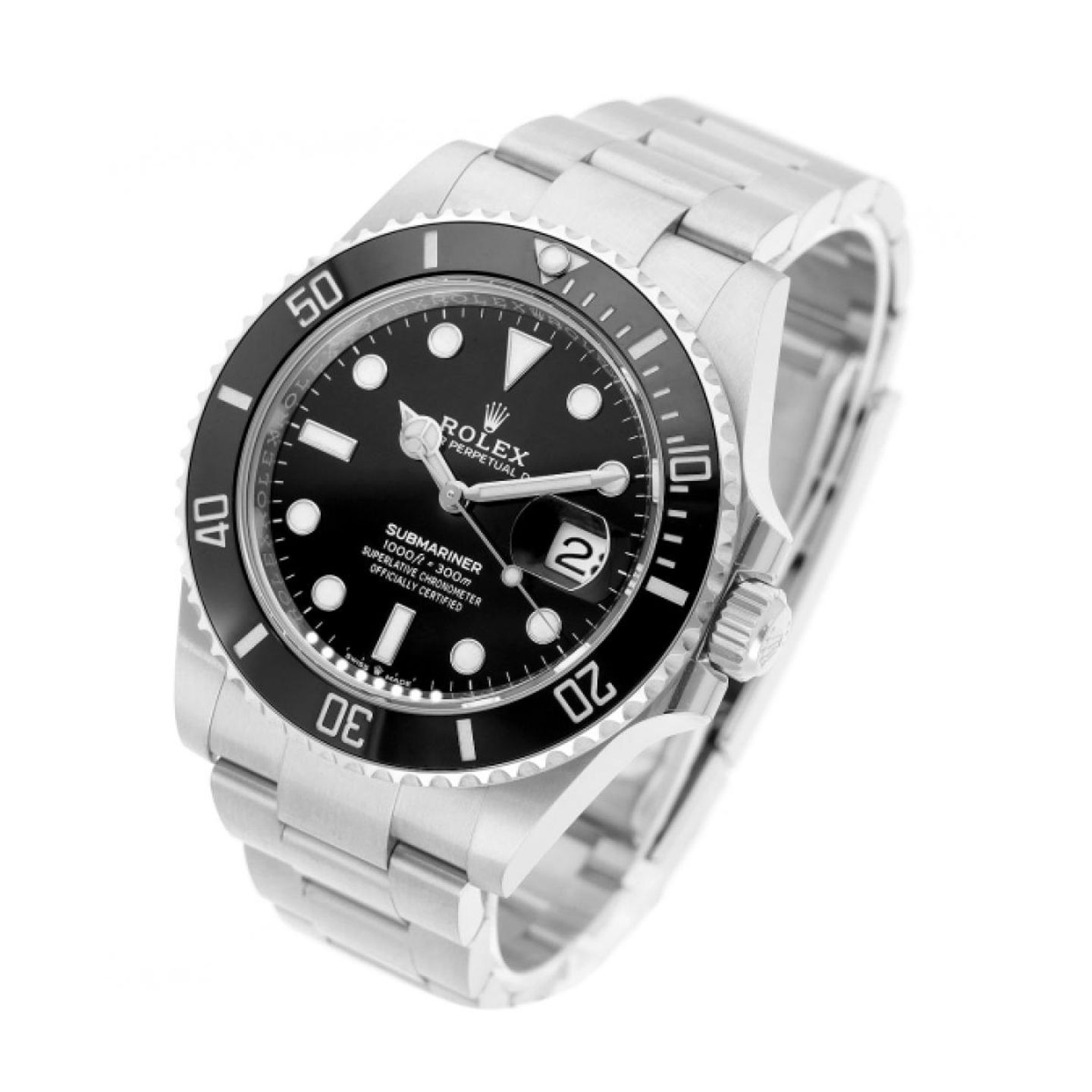 Rolex Submariner Date 126610LN (2021) - Zwart wijzerplaat 41mm Staal (2/5)