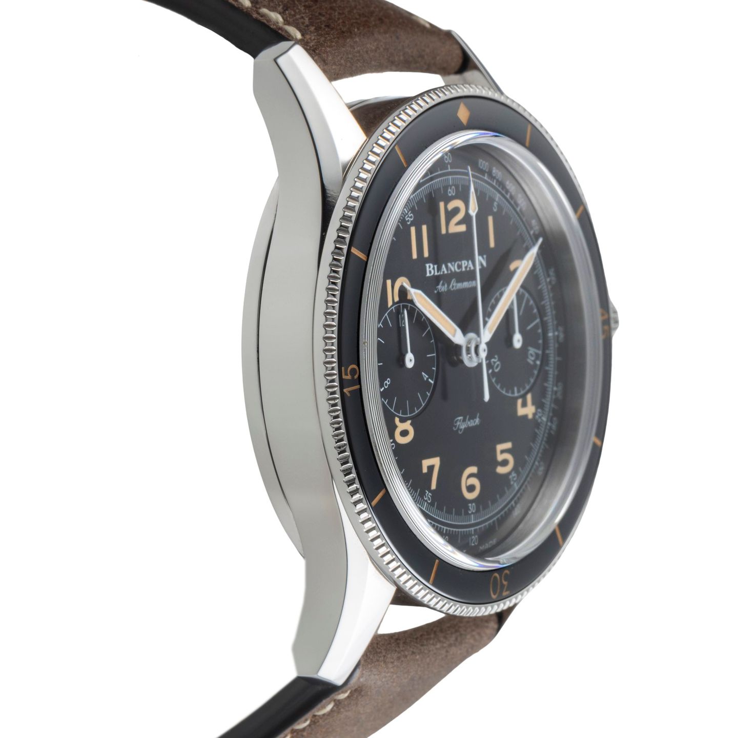 Blancpain Air Command AC01-1130-63A (Onbekend (willekeurig serienummer)) - Zwart wijzerplaat 43mm Staal (7/8)