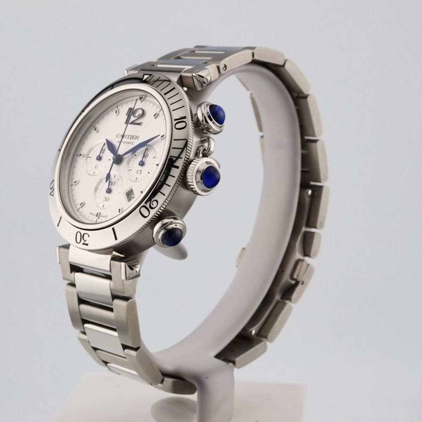 Cartier Pasha WSPA0018 (2023) - Silver dial 41 mm Steel case (2/8)
