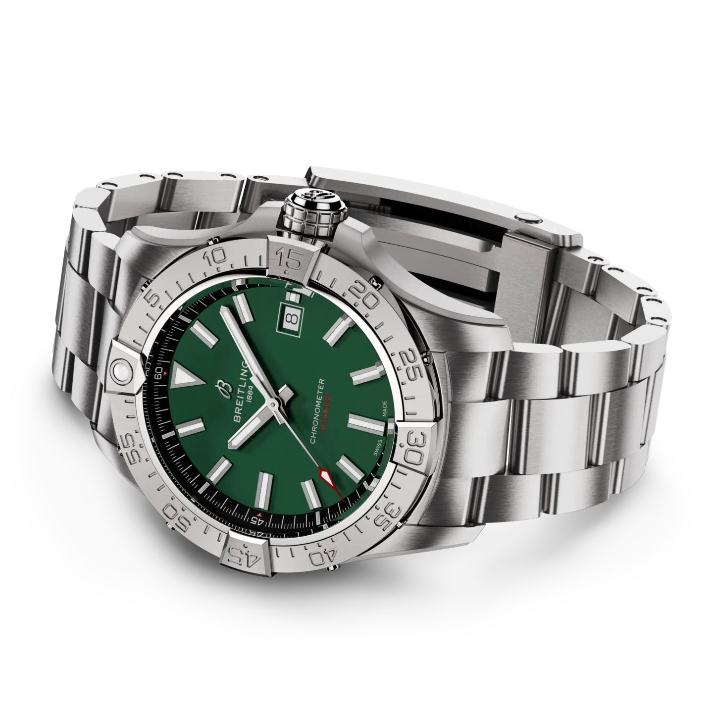 Breitling Avenger A17328101L1A1 (2024) - Green dial 42 mm Steel case (4/6)