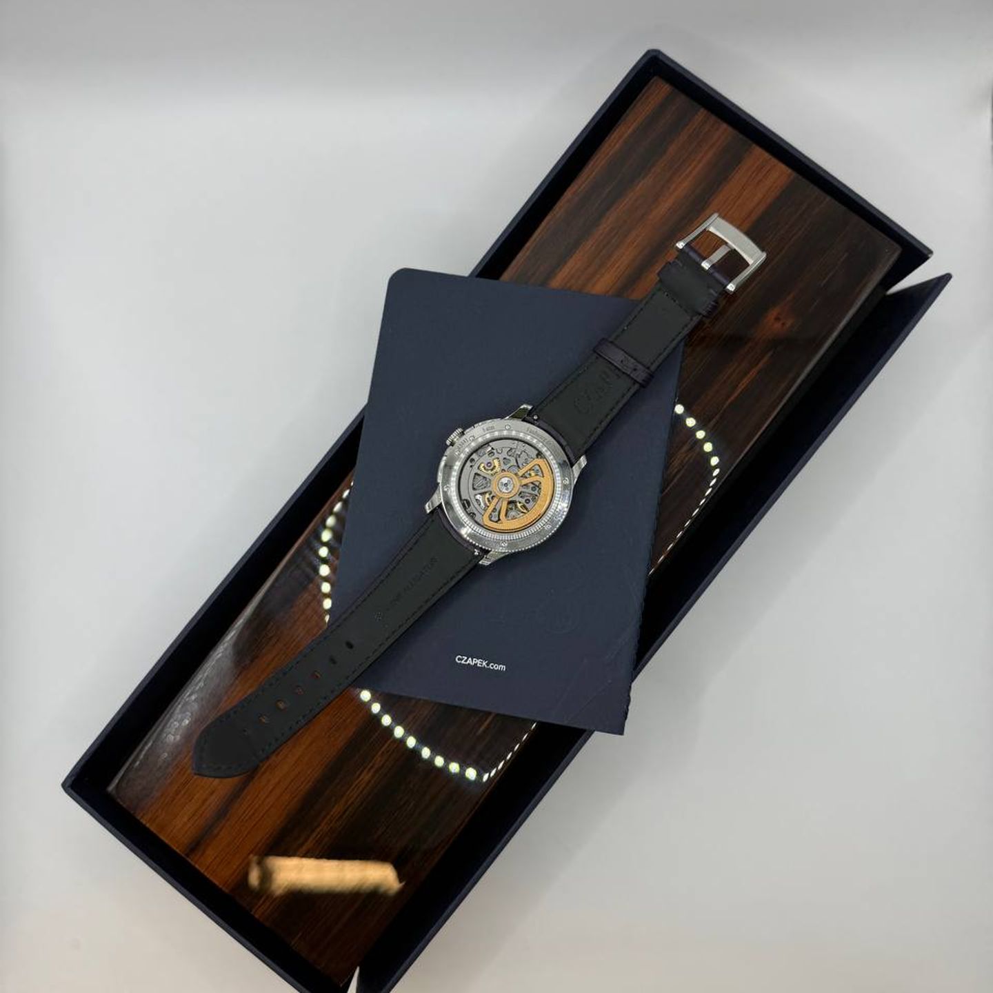 Czapek Faubourg de Cracovie 12493 (2023) - Zwart wijzerplaat 40mm Staal (2/7)