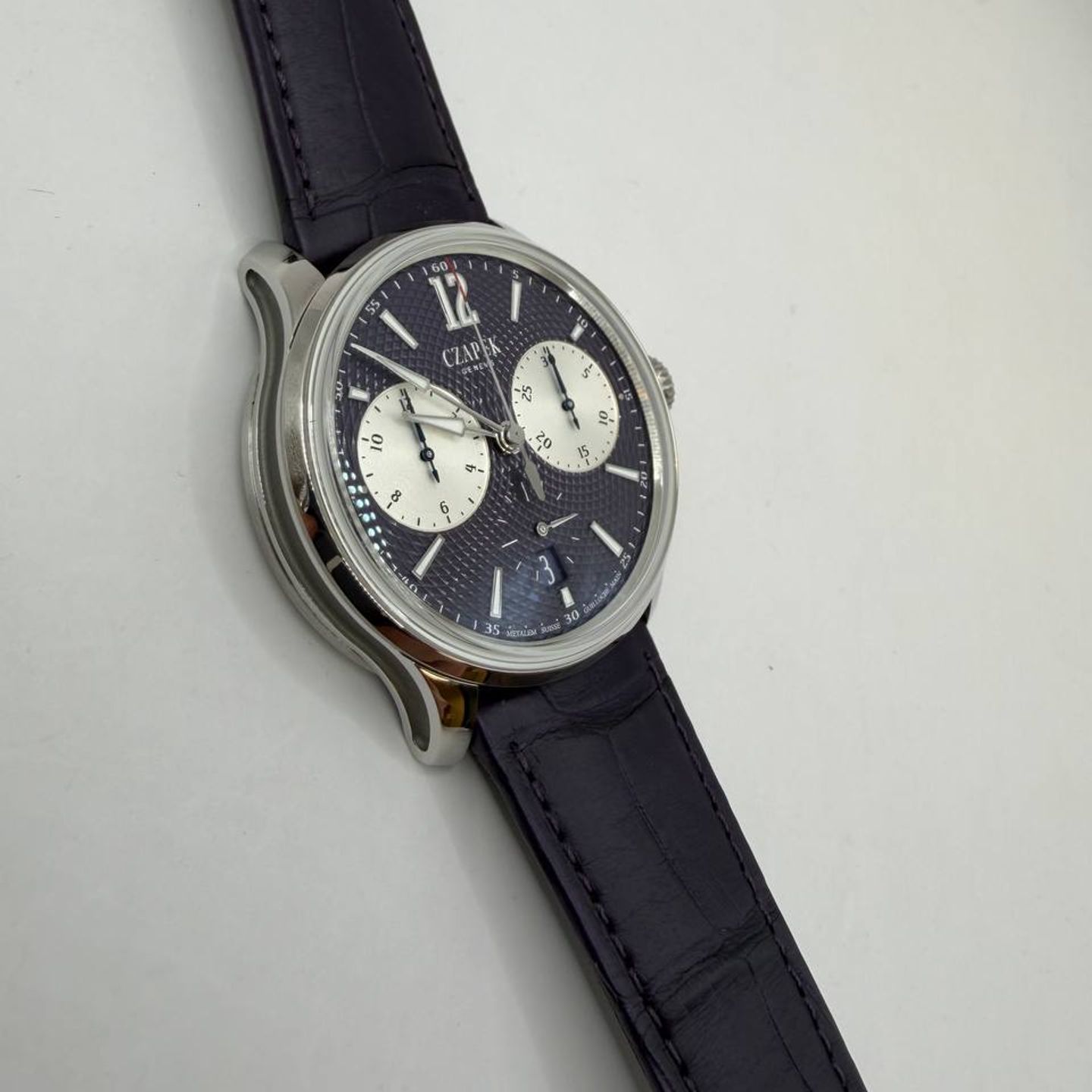 Czapek Faubourg de Cracovie 12493 (2023) - Zwart wijzerplaat 40mm Staal (4/7)