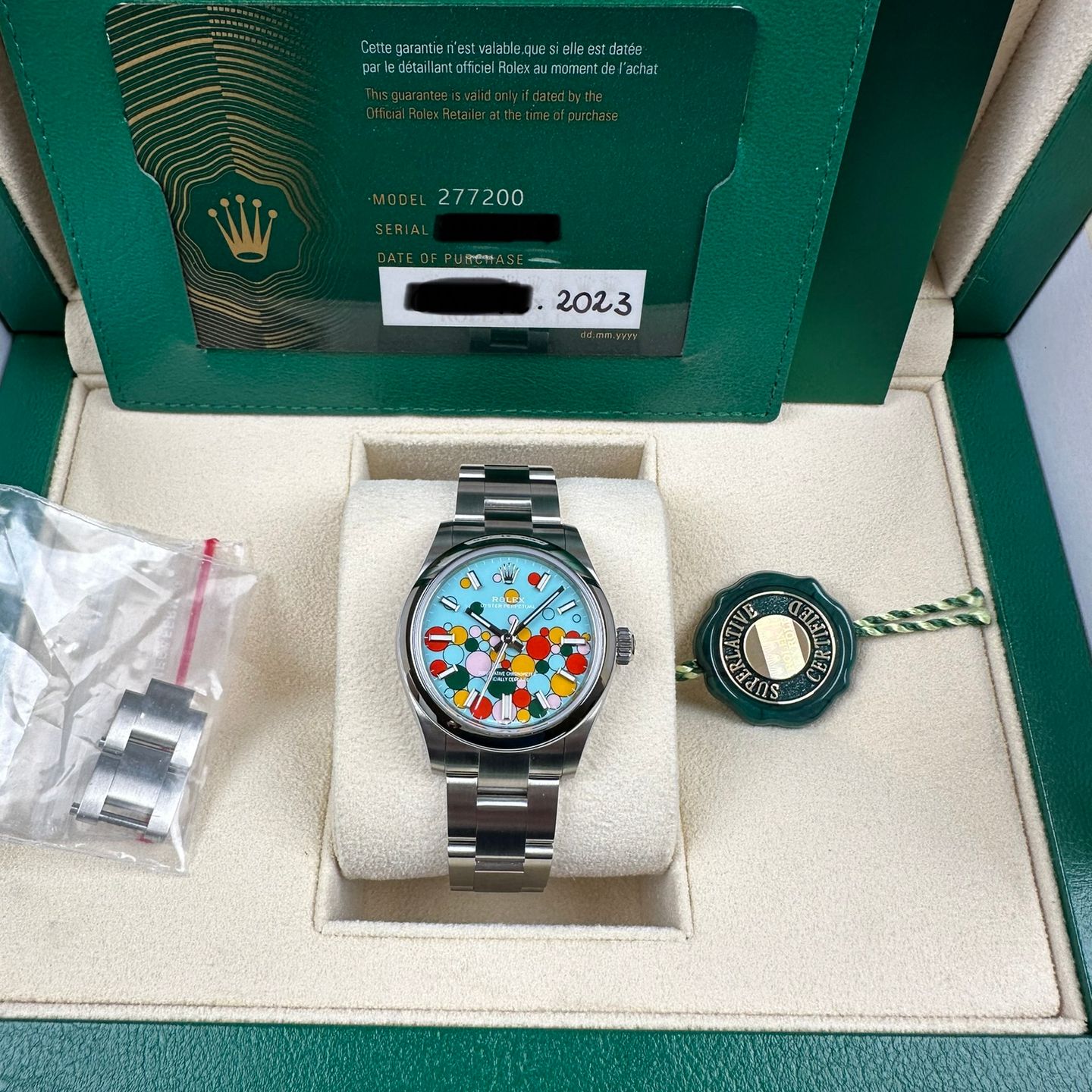 Rolex Oyster Perpetual 277200 (2023) - Multi-colour dial 31 mm Steel case (4/8)