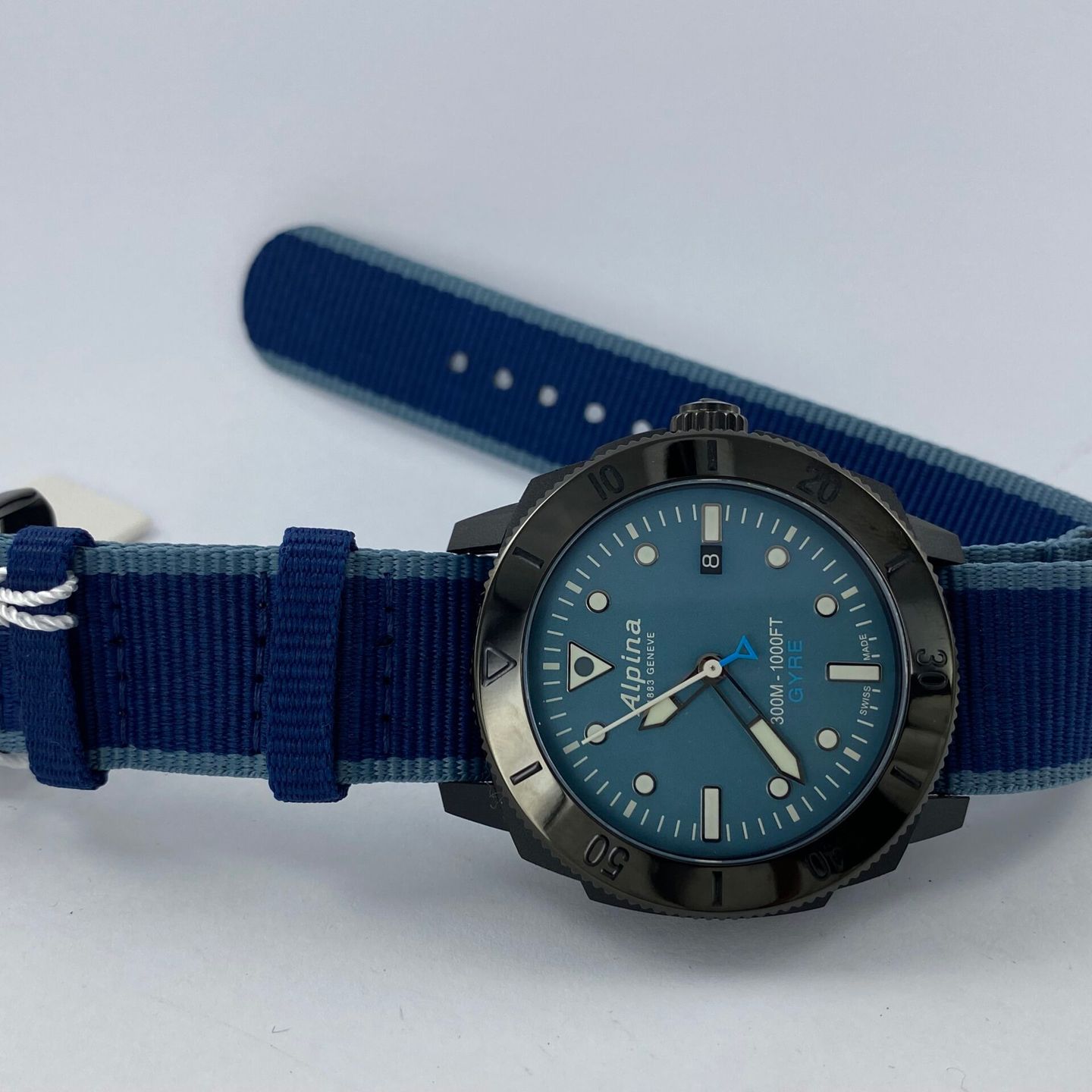 Alpina Seastrong - (Unknown (random serial)) - Blue dial 45 mm Carbon case (1/5)