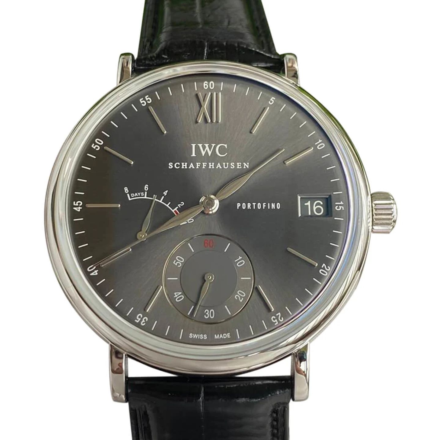 IWC Portofino Hand-Wound IW510115 (2024) - Grijs wijzerplaat 45mm Staal (1/2)