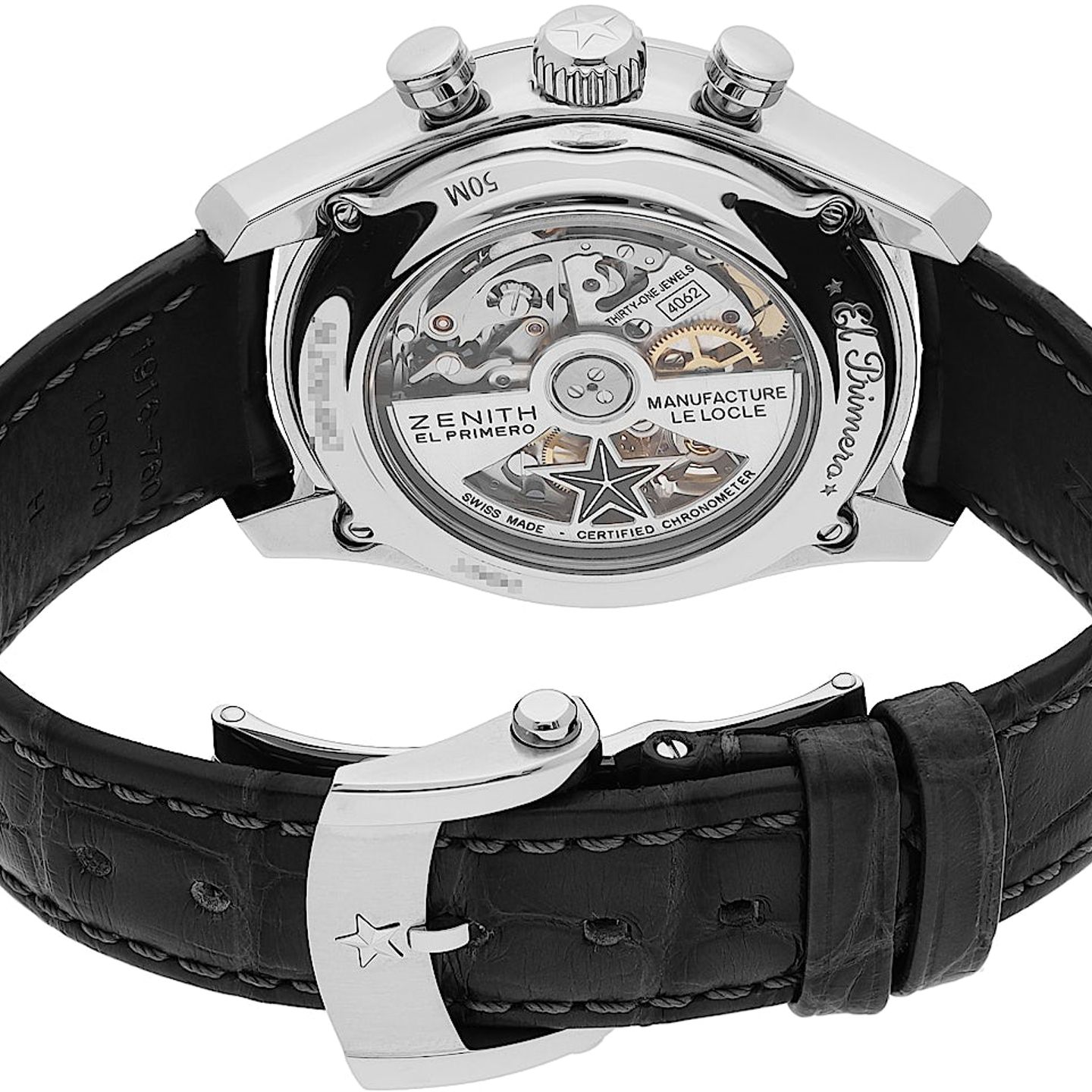 Zenith El Primero Chronomaster Lady 16.2150.4062/91.C760 (2021) - Grey dial 38 mm Steel case (5/5)