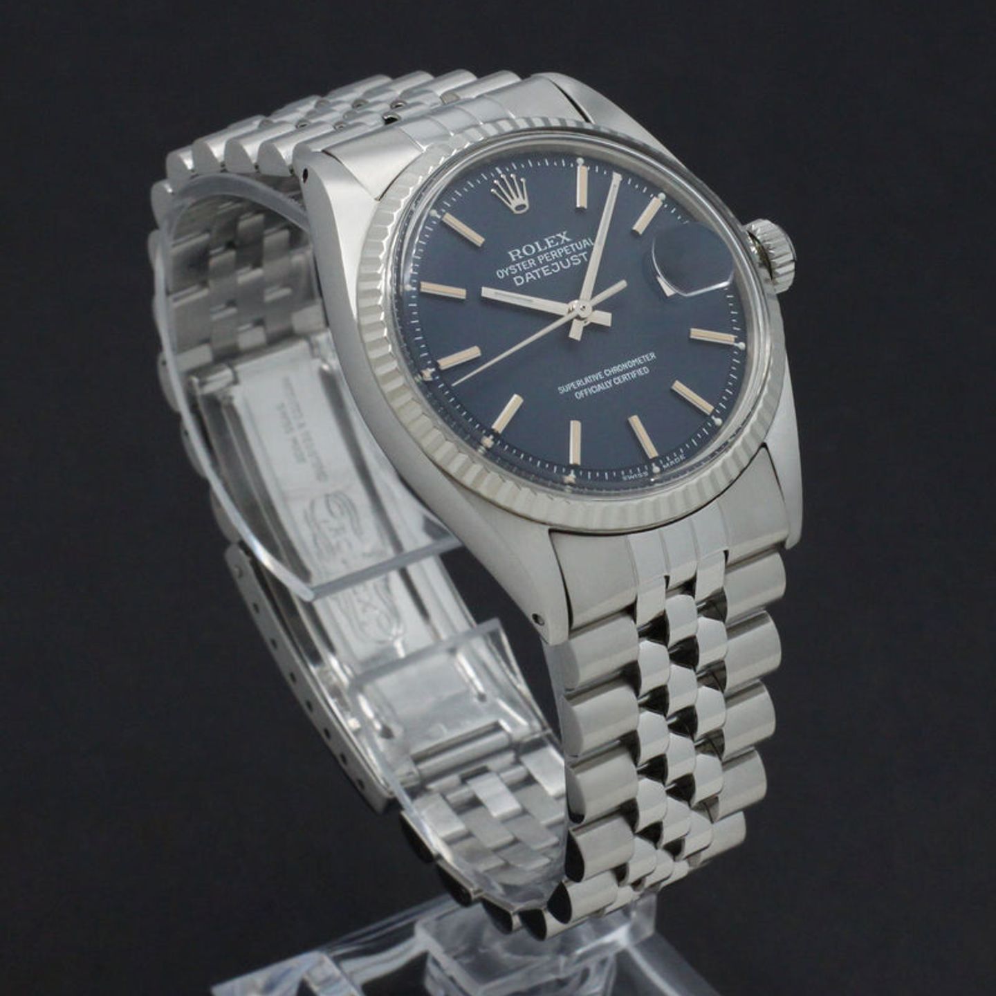 Rolex Datejust 1601 (1970) - Blue dial 36 mm Steel case (4/7)