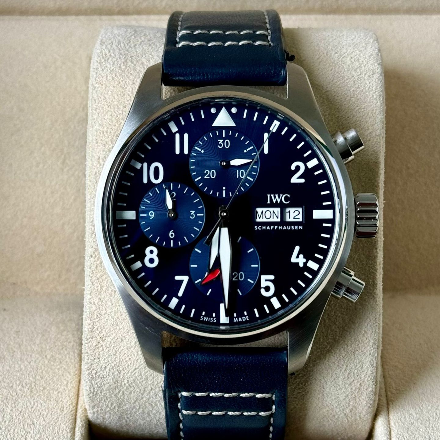 IWC Pilot Chronograph IW388101 (2021) - Blauw wijzerplaat 41mm Staal (2/7)