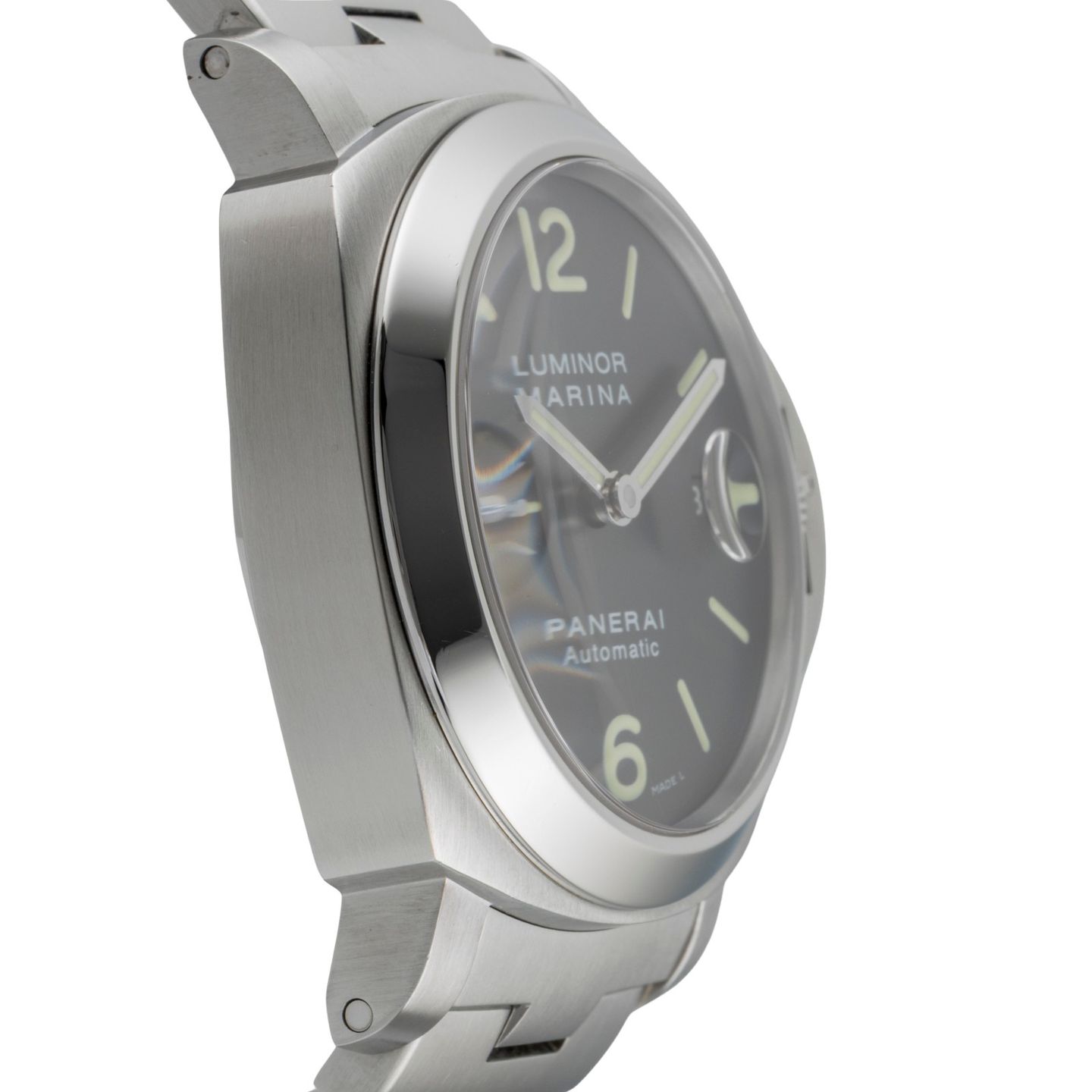 Panerai Luminor Marina Automatic PAM00299 (Unknown (random serial)) - Black dial 44 mm Steel case (7/8)