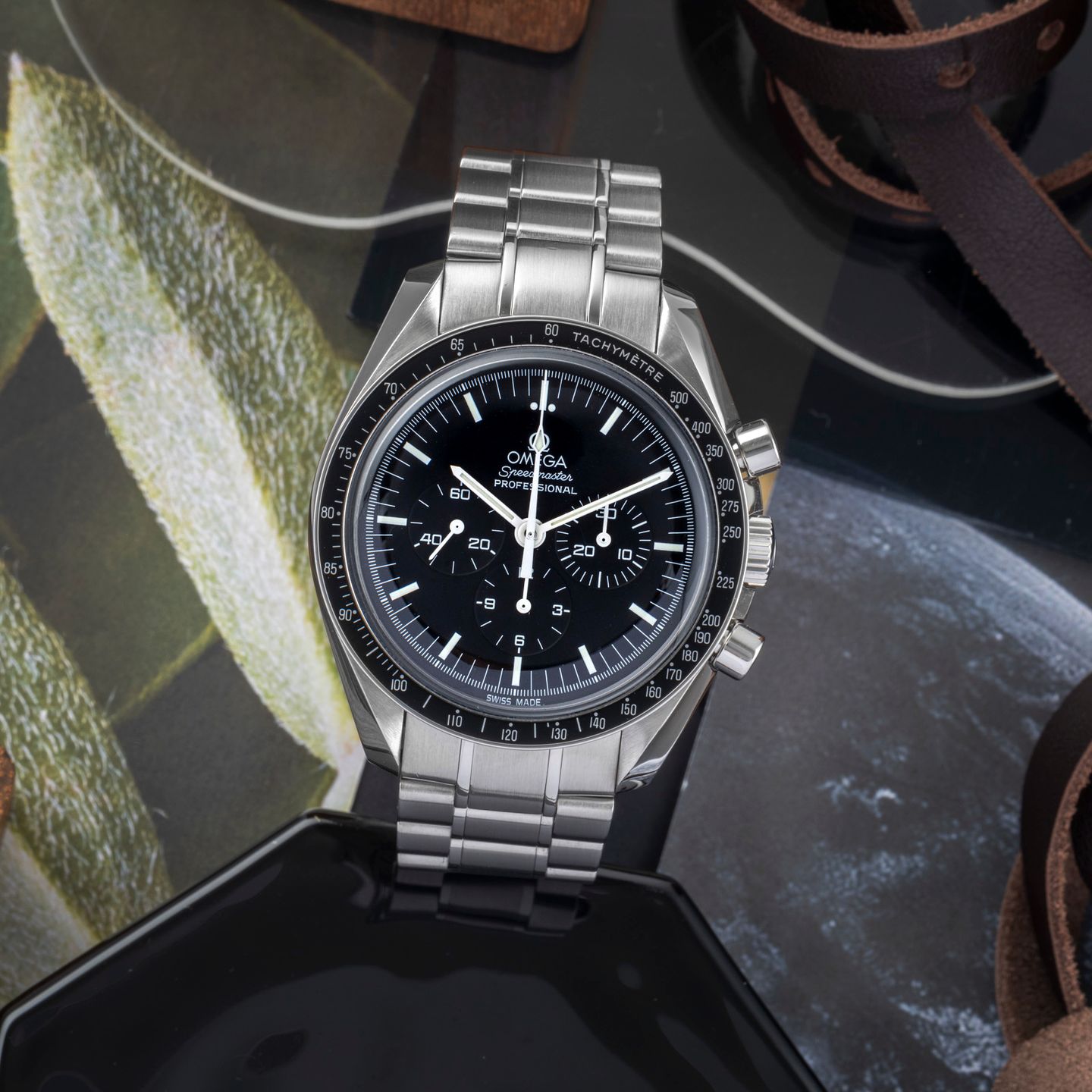 Omega Speedmaster Professional Moonwatch 3570.50.00 (Onbekend (willekeurig serienummer)) - Zwart wijzerplaat 42mm Staal (1/8)