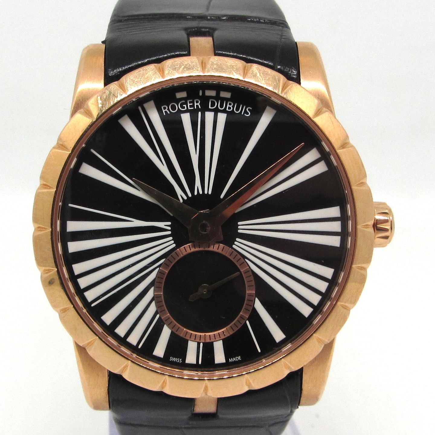 Roger Dubuis Excalibur RDDBEX0274 (Unknown (random serial)) - Black dial 37 mm Rose Gold case (1/6)