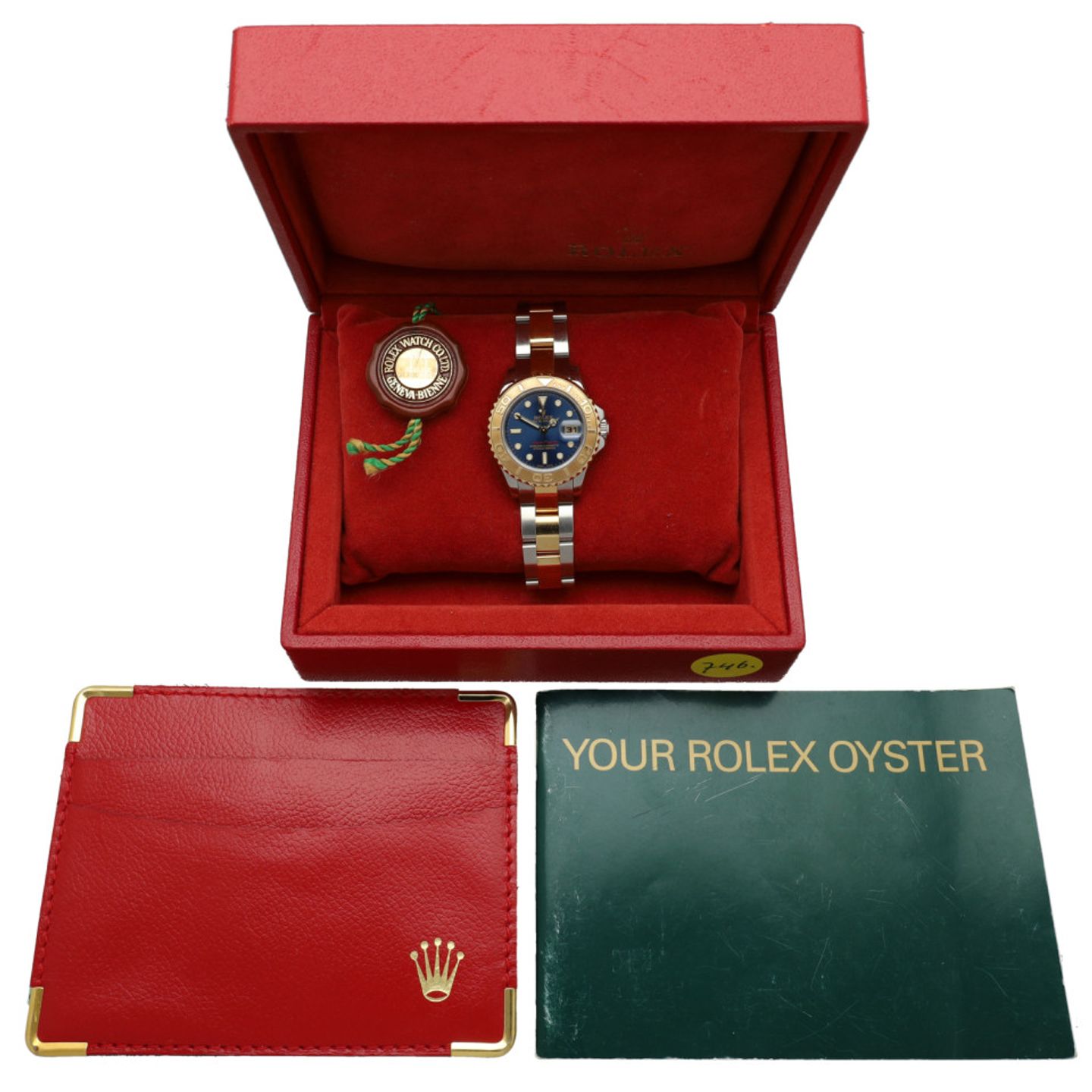 Rolex Yacht-Master 169623 (2001) - Blauw wijzerplaat 29mm Goud/Staal (13/14)