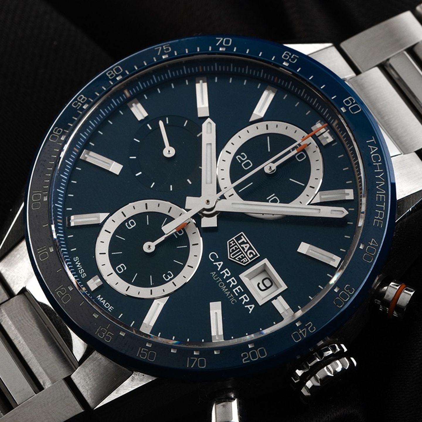 TAG Heuer Carrera Calibre 16 CBM2112.BA0651 (2024) - Blue dial 41 mm Steel case (3/7)
