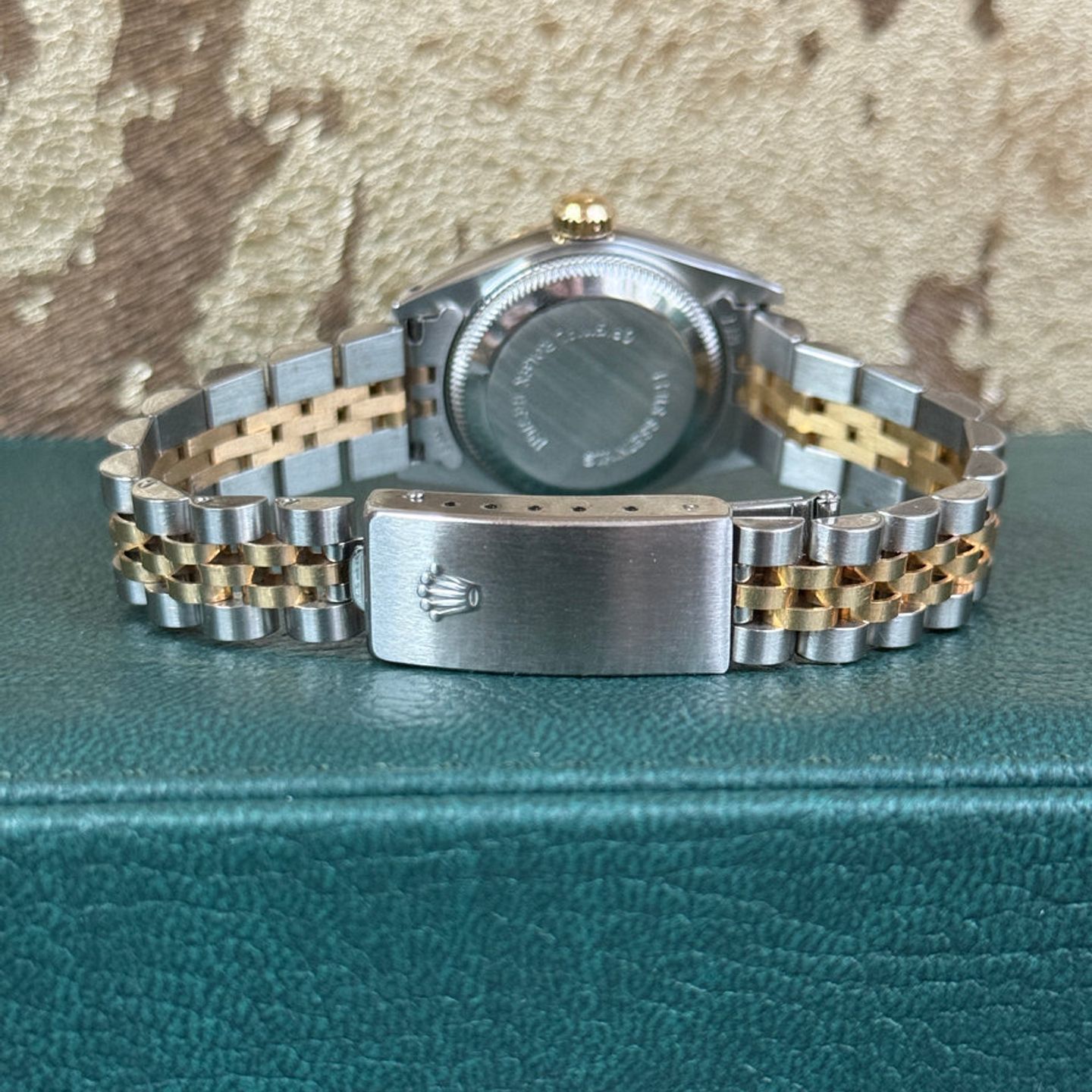 Rolex Lady-Datejust 69173 (1987) - Champagne dial 26 mm Gold/Steel case (5/8)