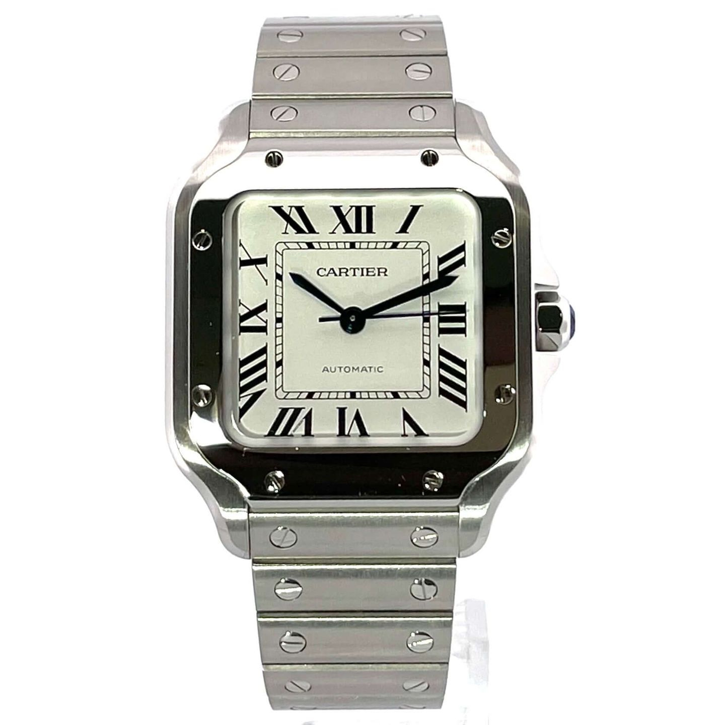 Cartier Santos WSSA0029 (2024) - Silver dial 35 mm Steel case (2/8)