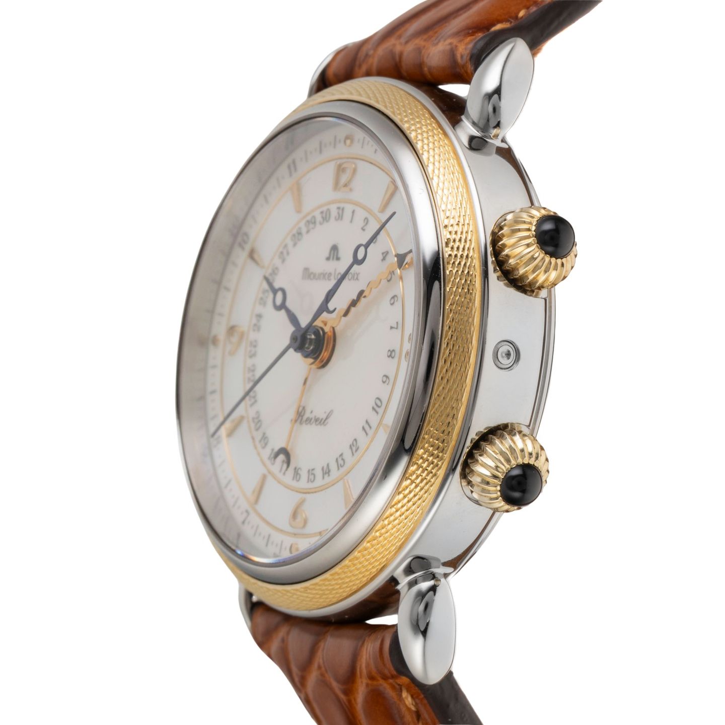 Maurice Lacroix Masterpiece 63511 (Onbekend (willekeurig serienummer)) - Wit wijzerplaat 36mm Goud/Staal (6/8)