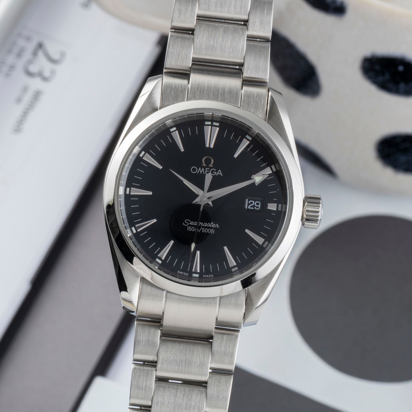 Omega Seamaster Aqua Terra 2518.50.00 (2005) - Zwart wijzerplaat 36mm Staal (3/8)