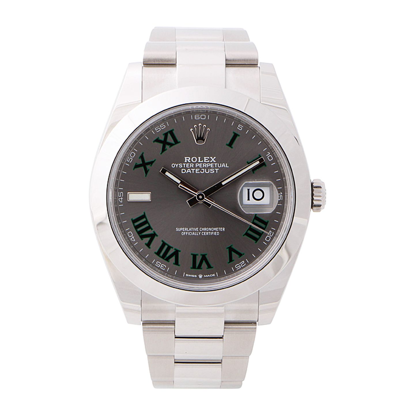 Rolex Datejust 41 126300 (2023) - Grijs wijzerplaat 41mm Staal (1/4)